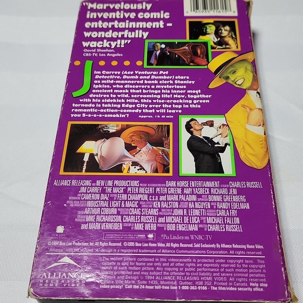 The Mask VHS Tape - Picture 2 of 6